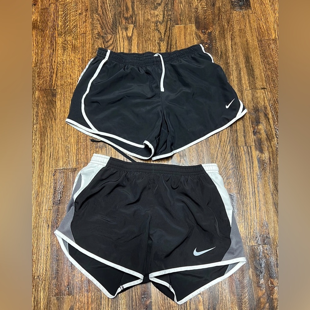 Two Nike dri fit shorts